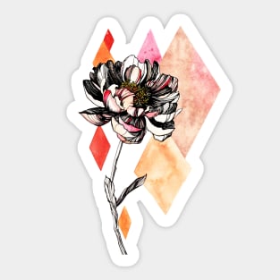 Peony Sticker